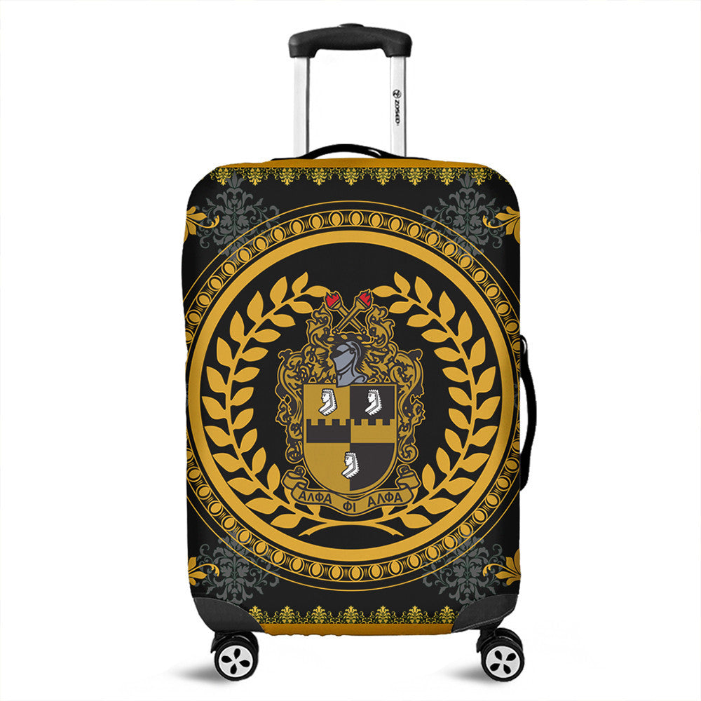 Tothetopcloset Luggage Covers - Floral Circle Alpha Phi Alpha Travel Suitcase Cover J09