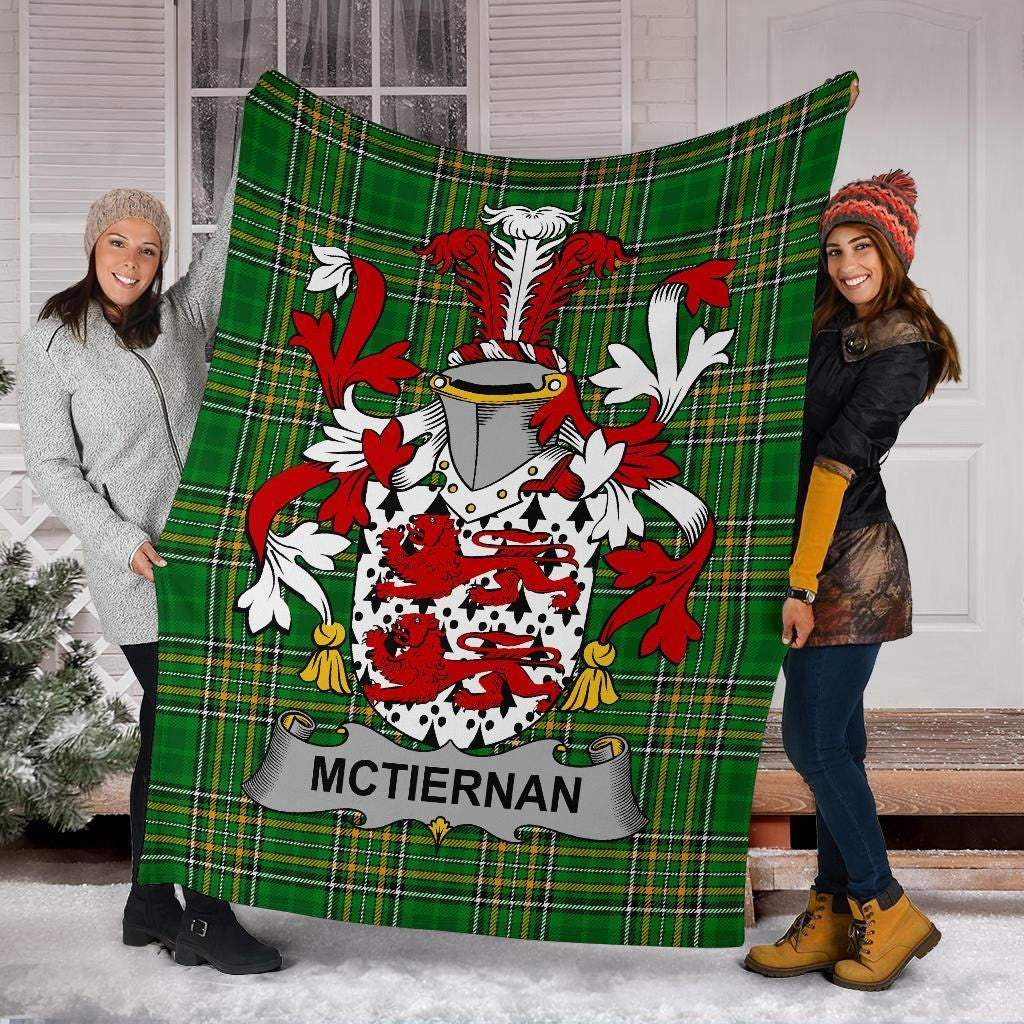 McTiernan or Kiernan Ireland Blanket Irish National Tartan