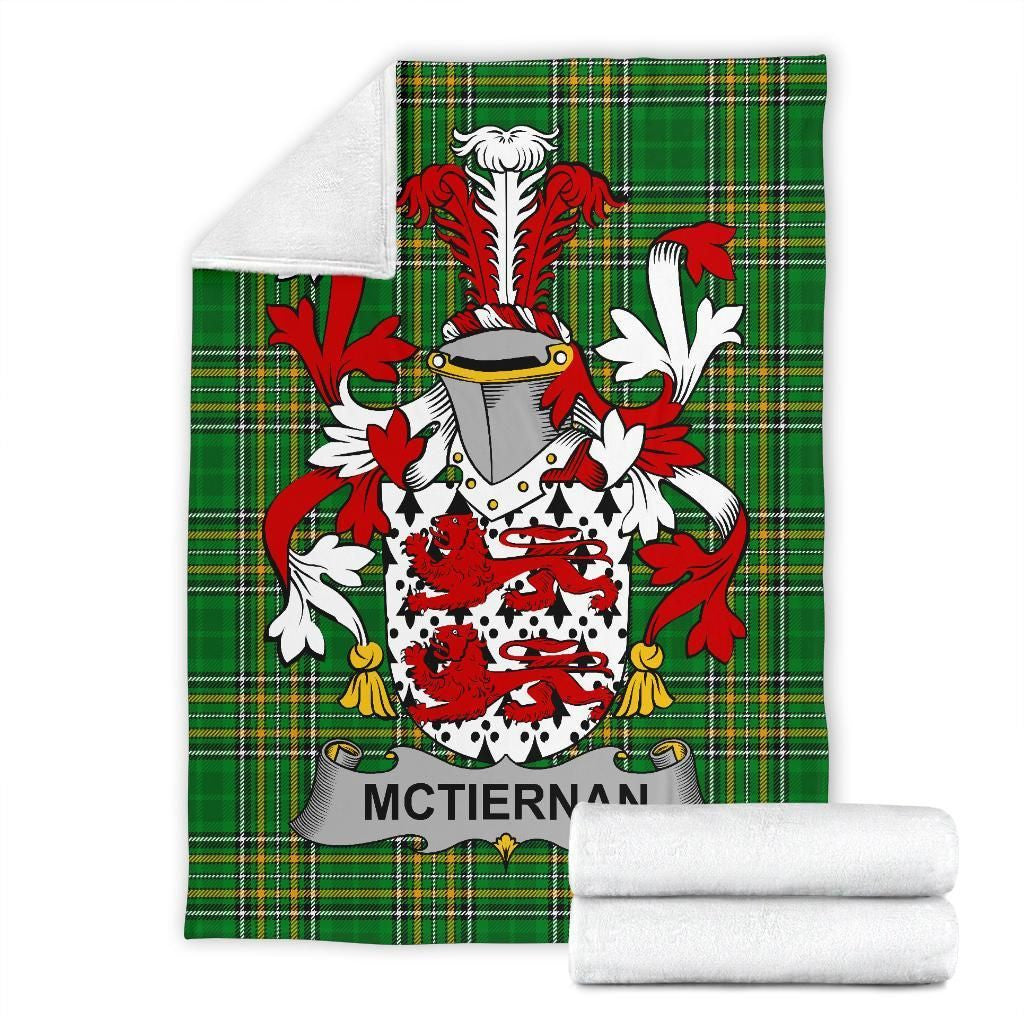 McTiernan or Kiernan Ireland Blanket Irish National Tartan