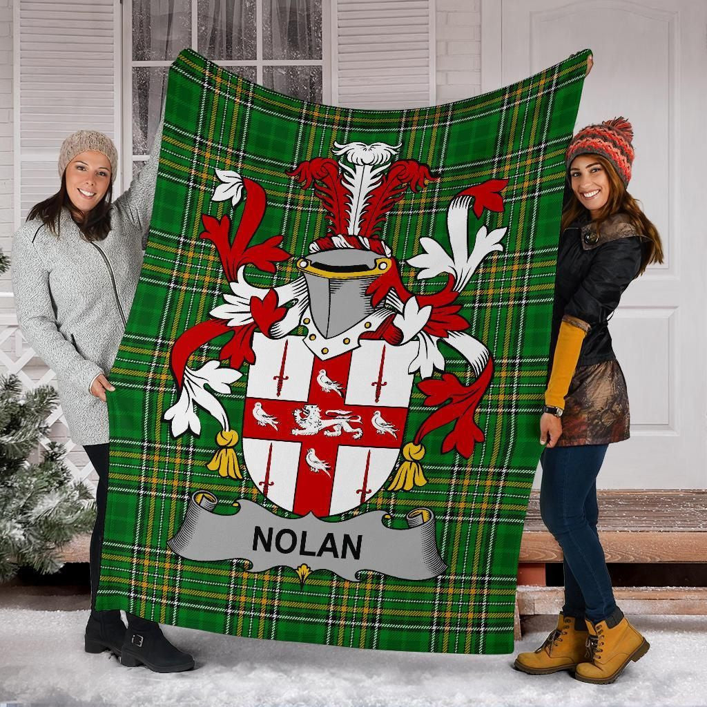 Nolan or O'Nowlan Ireland Blanket Irish National Tartan