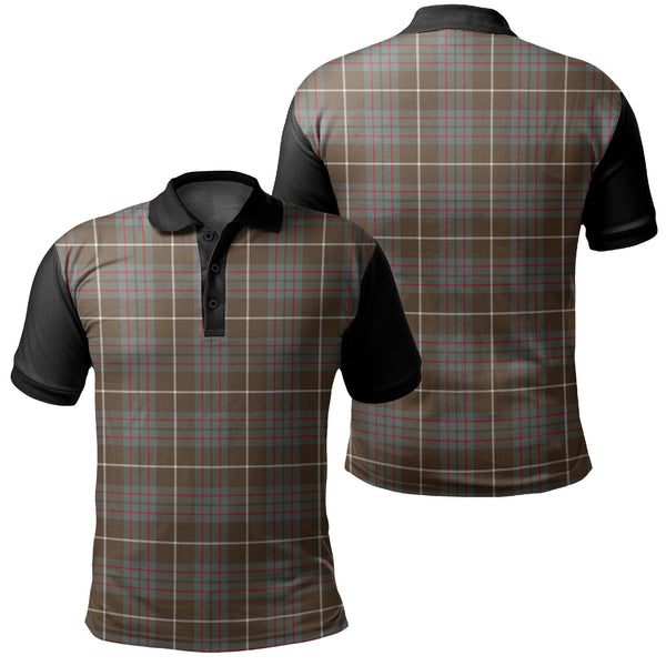 MacIntyre Hunting Weathered Tartan Classic Polo Shirt Black Neck Style