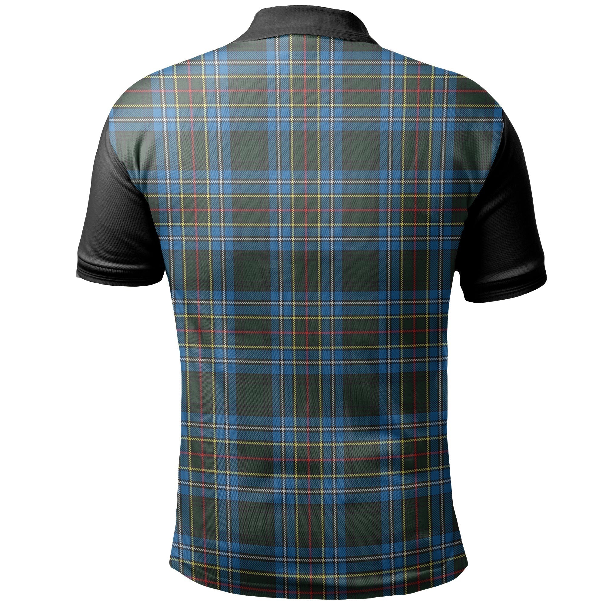 Cockburn Modern Tartan Classic Polo Shirt Black Neck Style