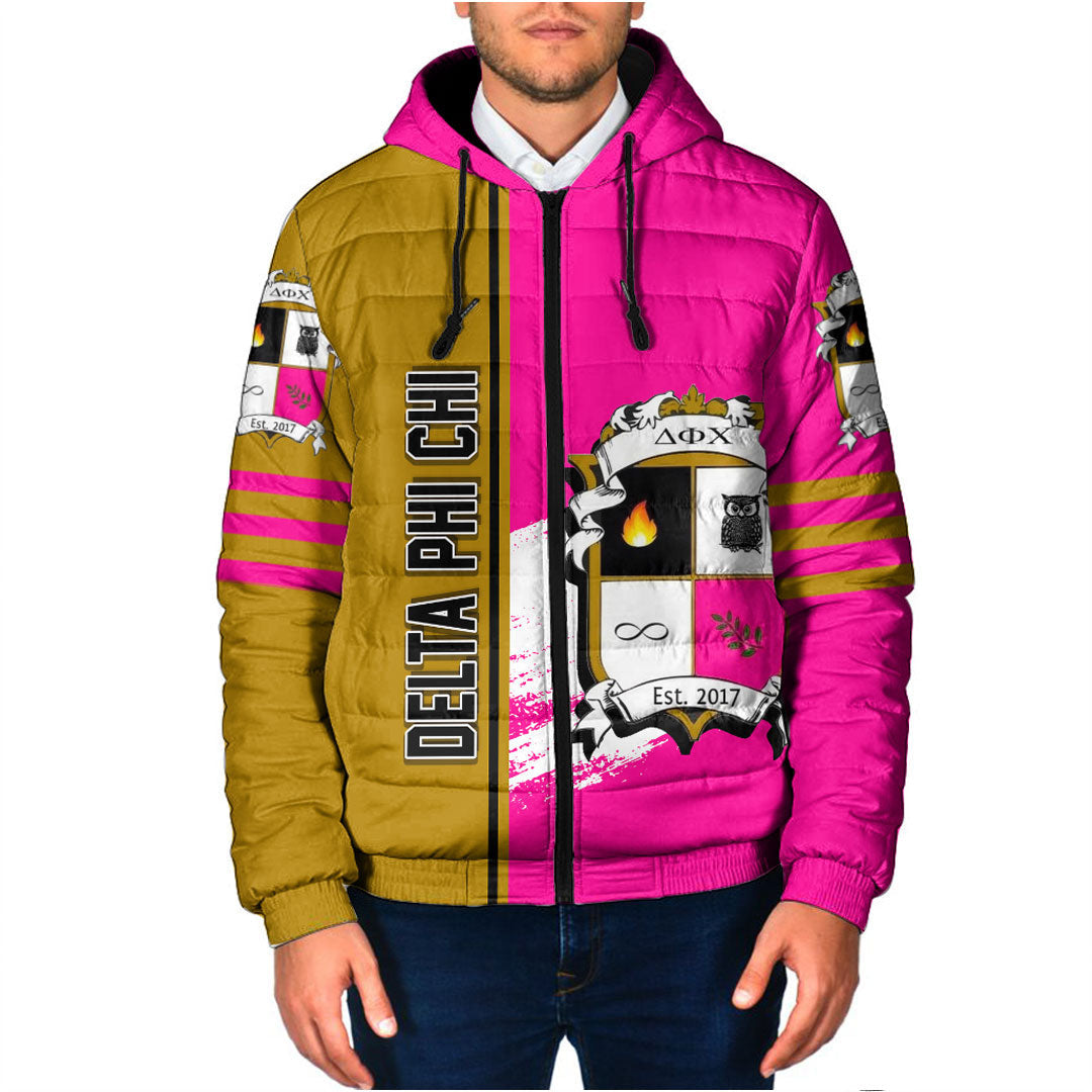 Clothing - Delta Phi Chi Hooded Padded Jacket A35