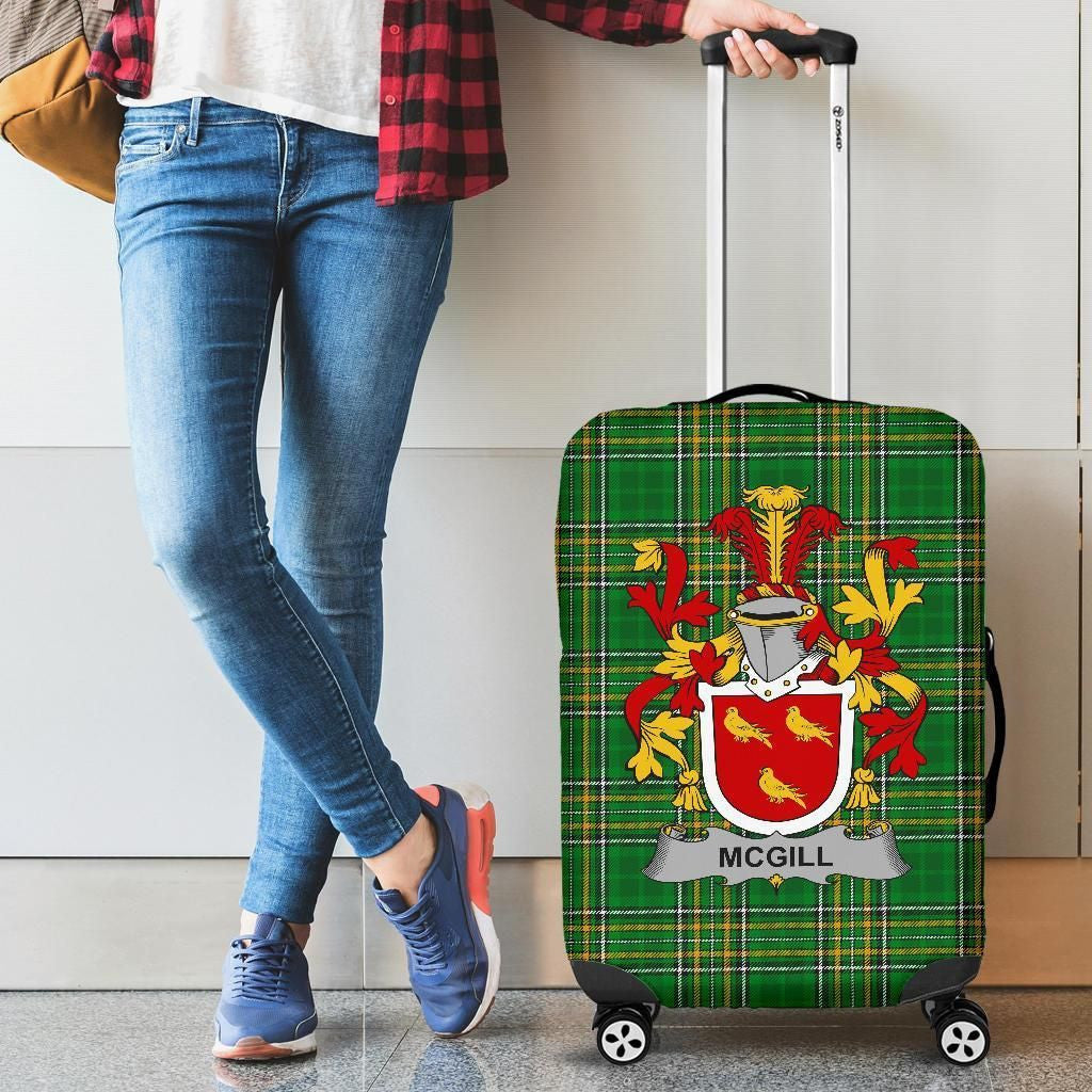 McGill Family Crest Ireland Luggage Covers Irish National Tartan