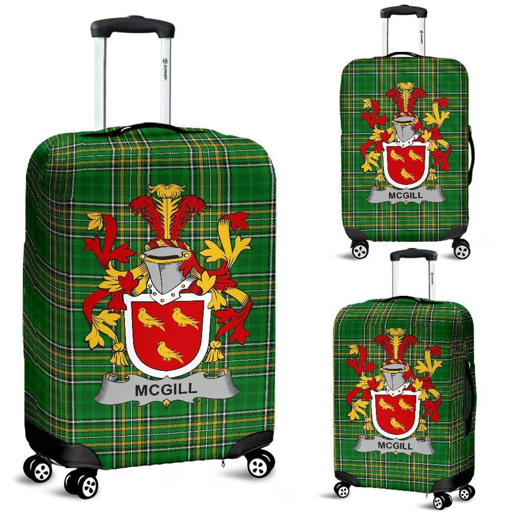 McGill Family Crest Ireland Luggage Covers Irish National Tartan