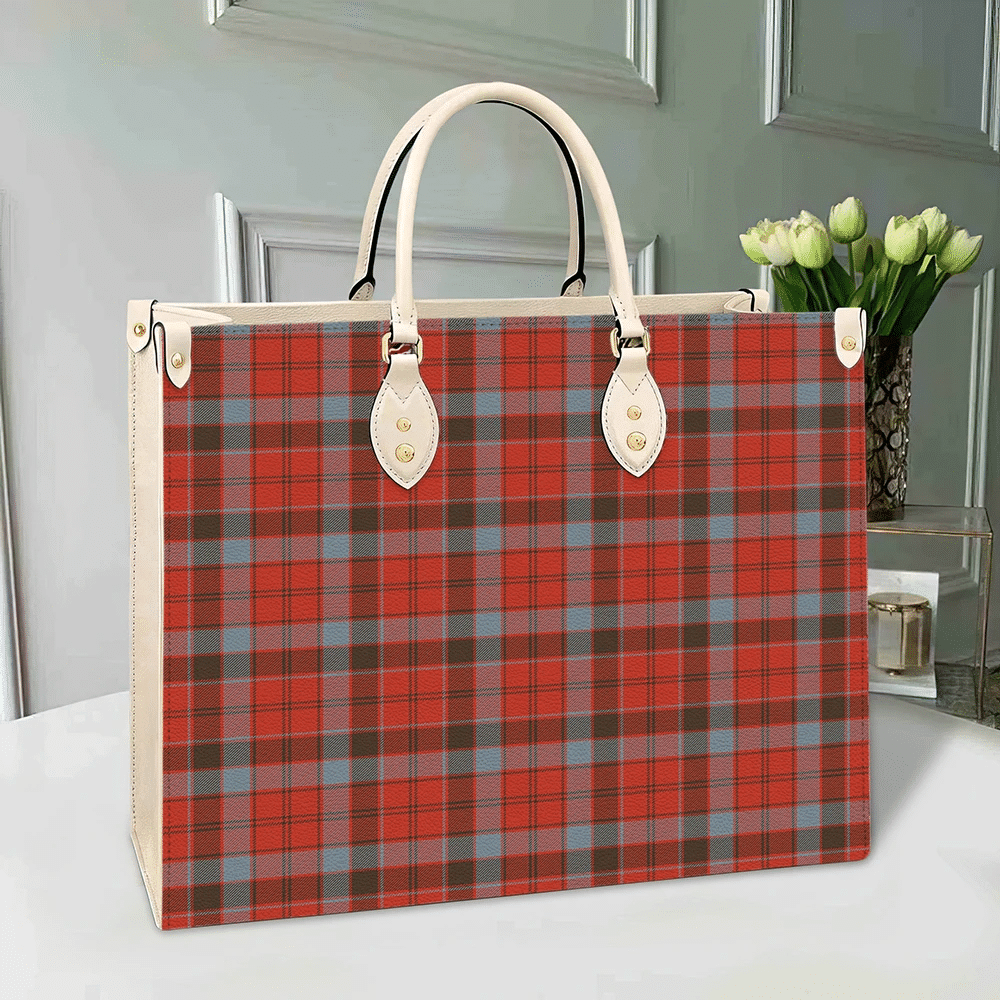 Robertson Weathered Tartan Leather Bag