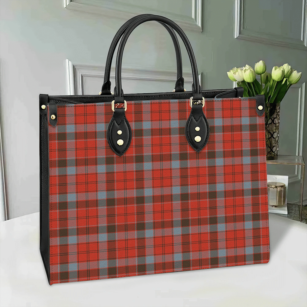 Robertson Weathered Tartan Leather Bag