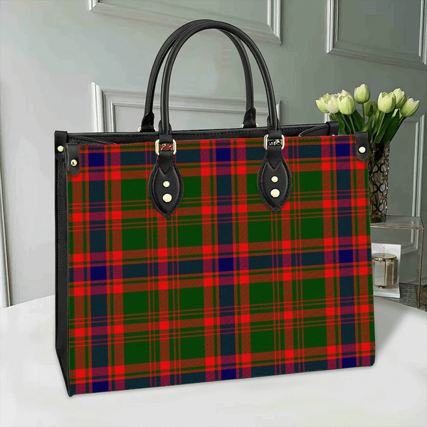 Nithsdale District Tartan Leather Bag