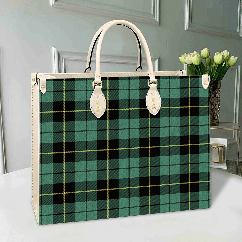 Wallace Hunting Ancient Tartan Leather Bag