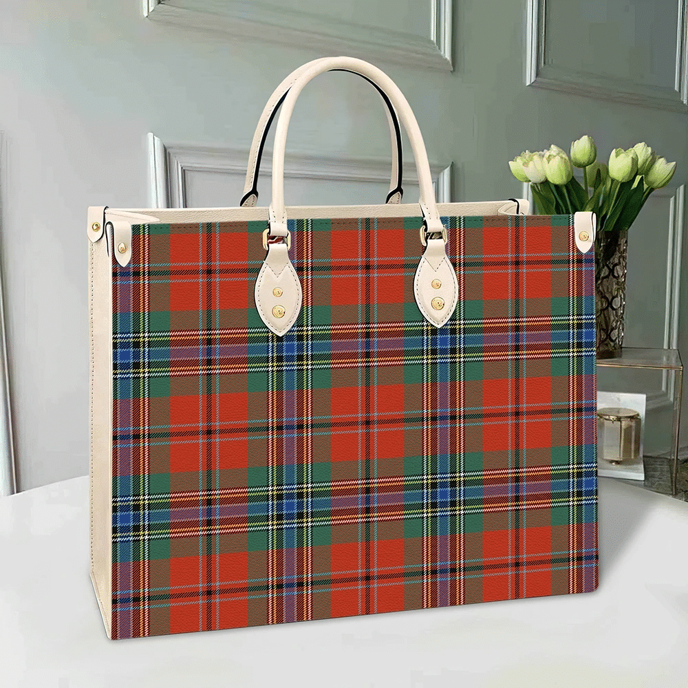 MacLean of Duart Ancient Tartan Leather Bag