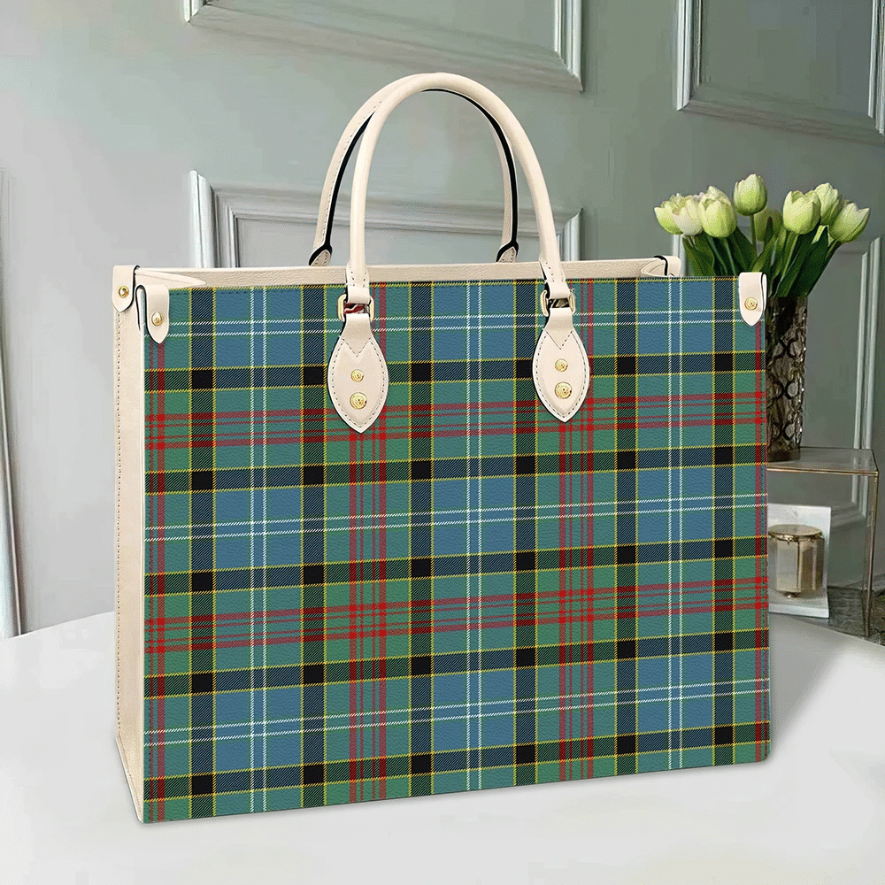 Paisley District Tartan Leather Bag