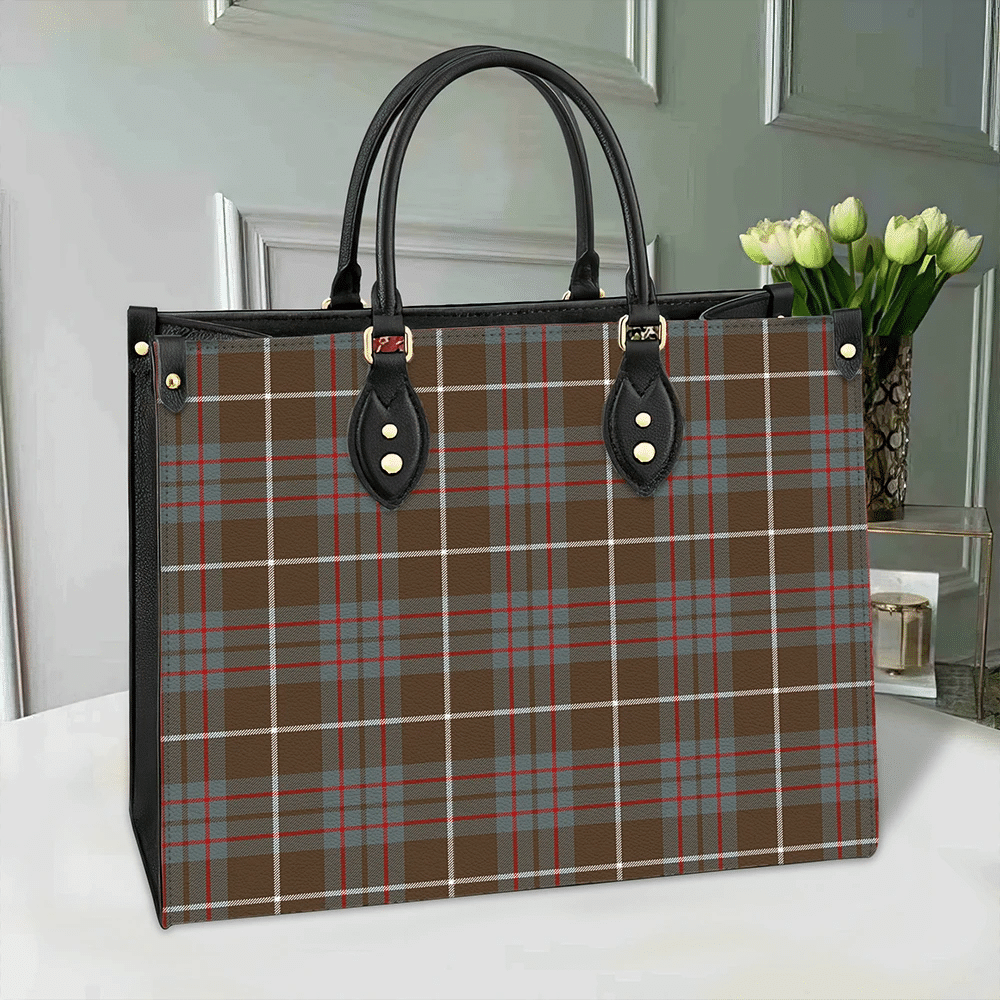 MacIntyre Hunting Weathered Tartan Leather Bag