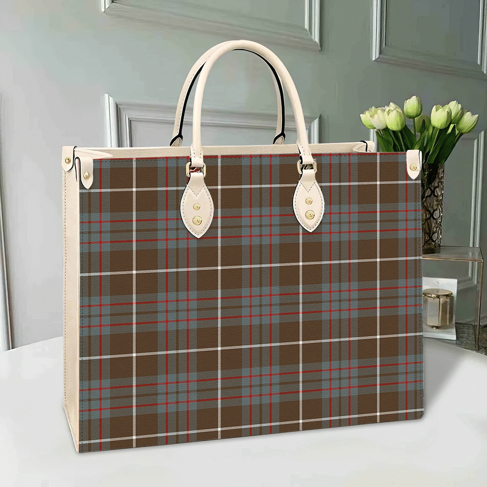 MacIntyre Hunting Weathered Tartan Leather Bag