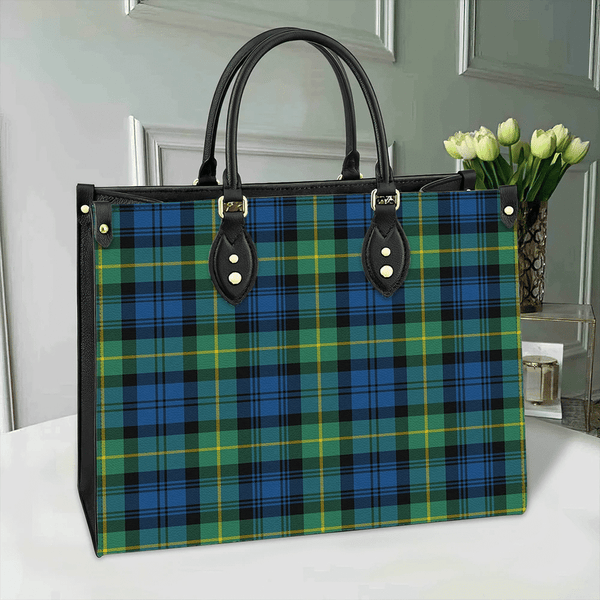 Gordon Ancient Tartan Leather Bag