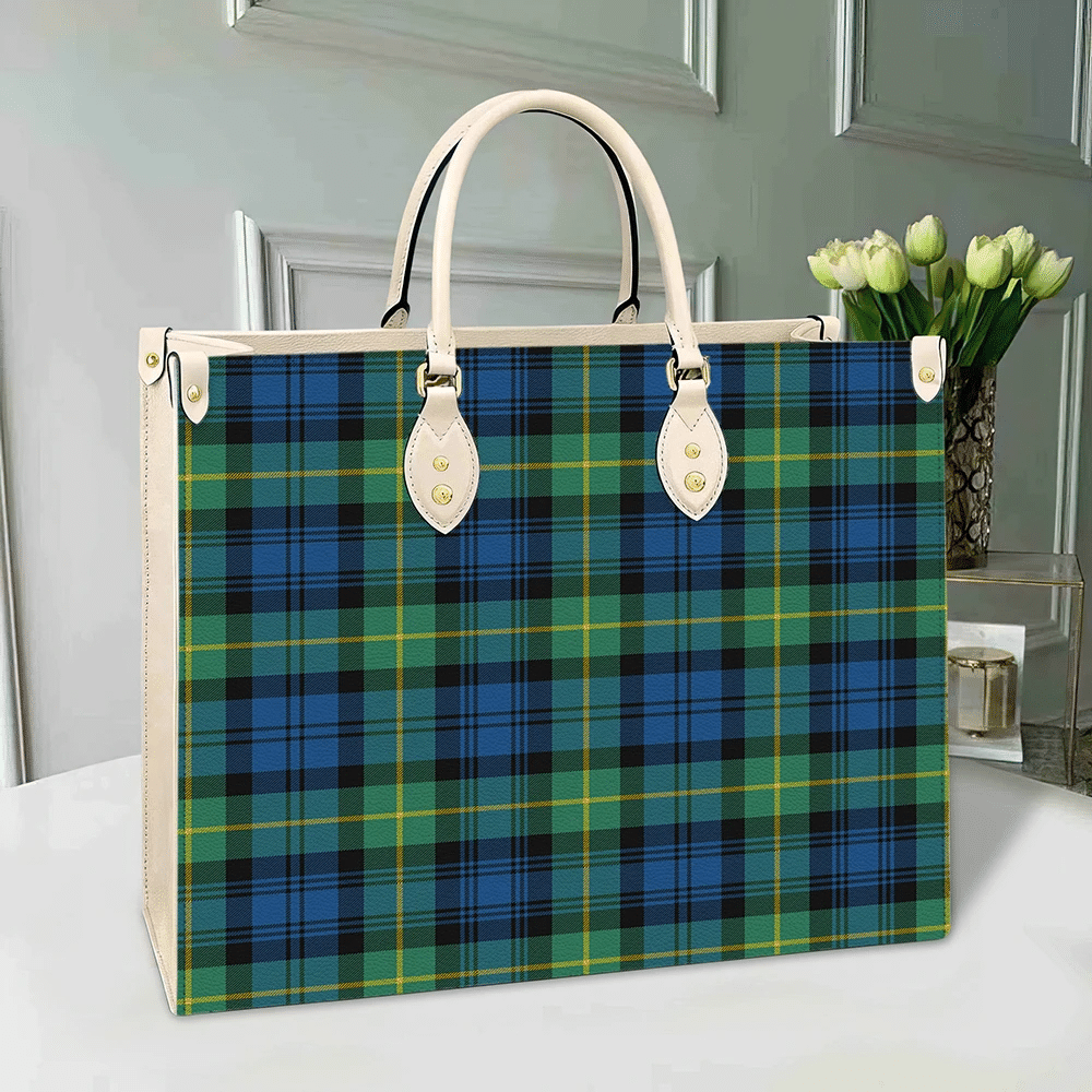 Gordon Ancient Tartan Leather Bag