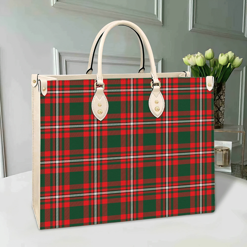 Princess Margaret Tartan Leather Bag