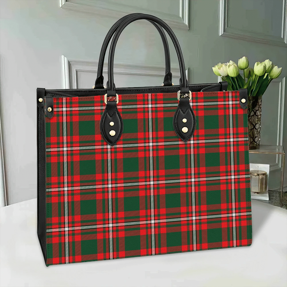 Princess Margaret Tartan Leather Bag