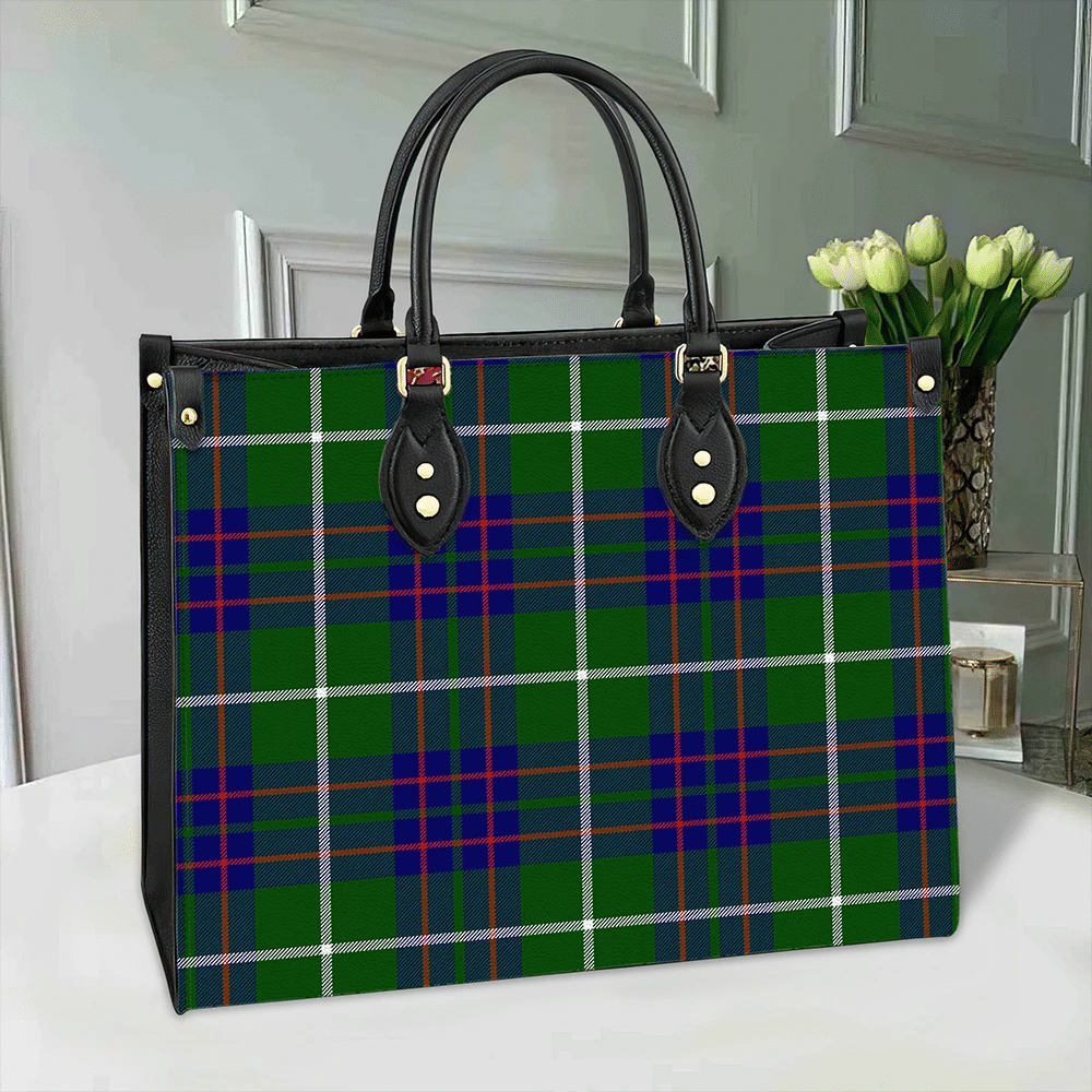 MacIntyre Hunting Modern Tartan Leather Bag