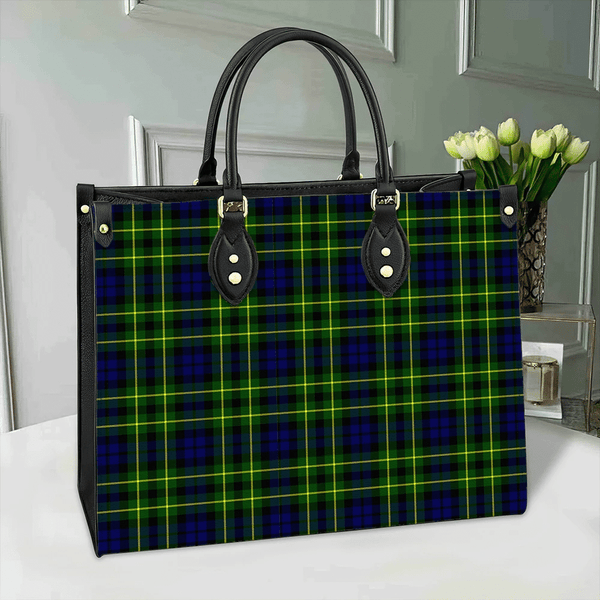 Campbell of Breadalbane Modern Tartan Leather Bag