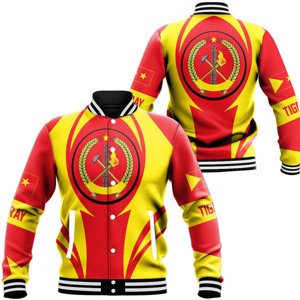 Africa Jacket - Tigray Action Flag Baseball Jacket