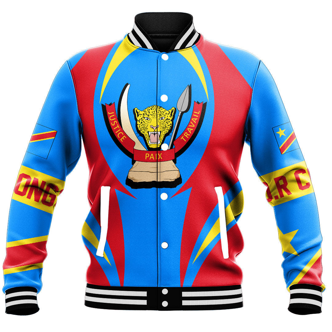 Africa Jacket - Democratic Republic Of The Congo Action Flag Baseball Jacket