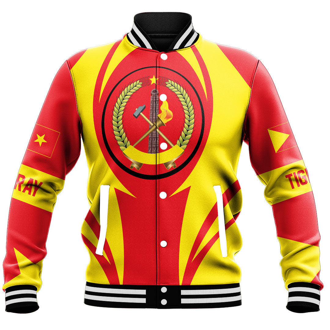 Africa Jacket - Tigray Action Flag Baseball Jacket