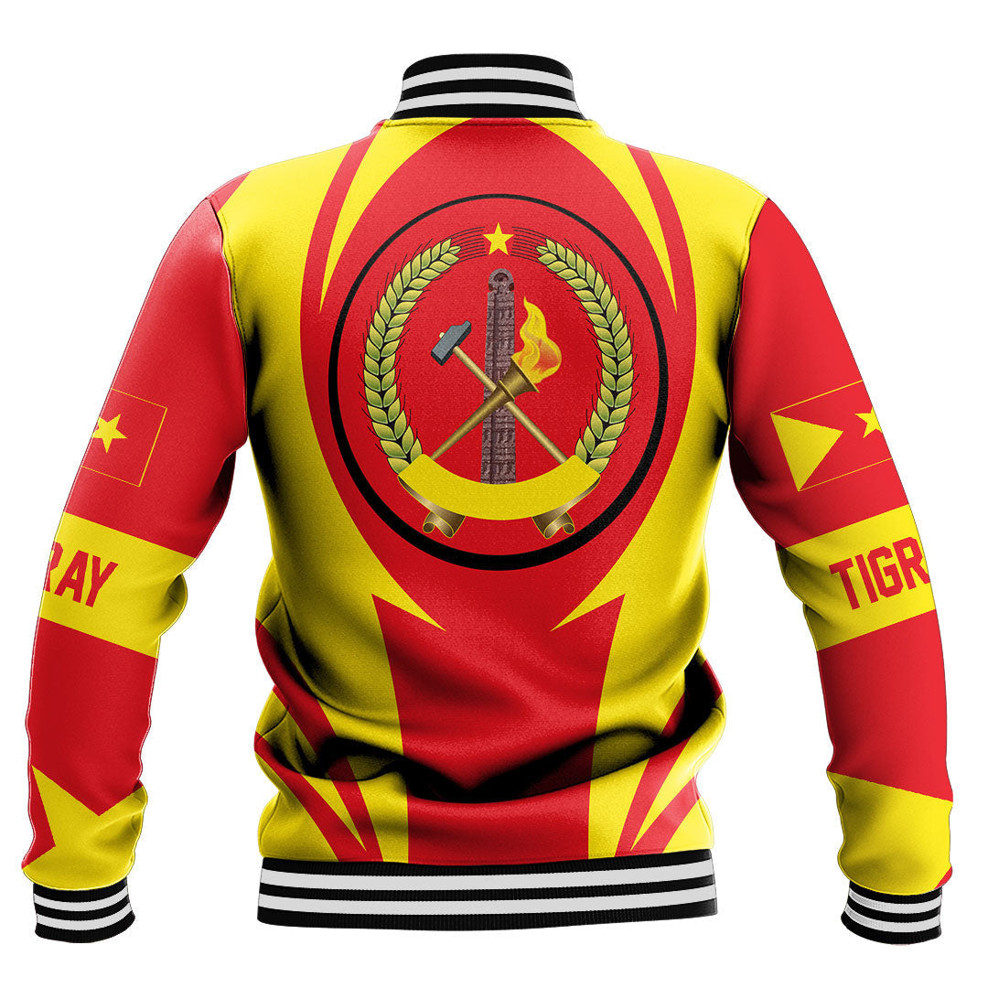 Africa Jacket - Tigray Action Flag Baseball Jacket