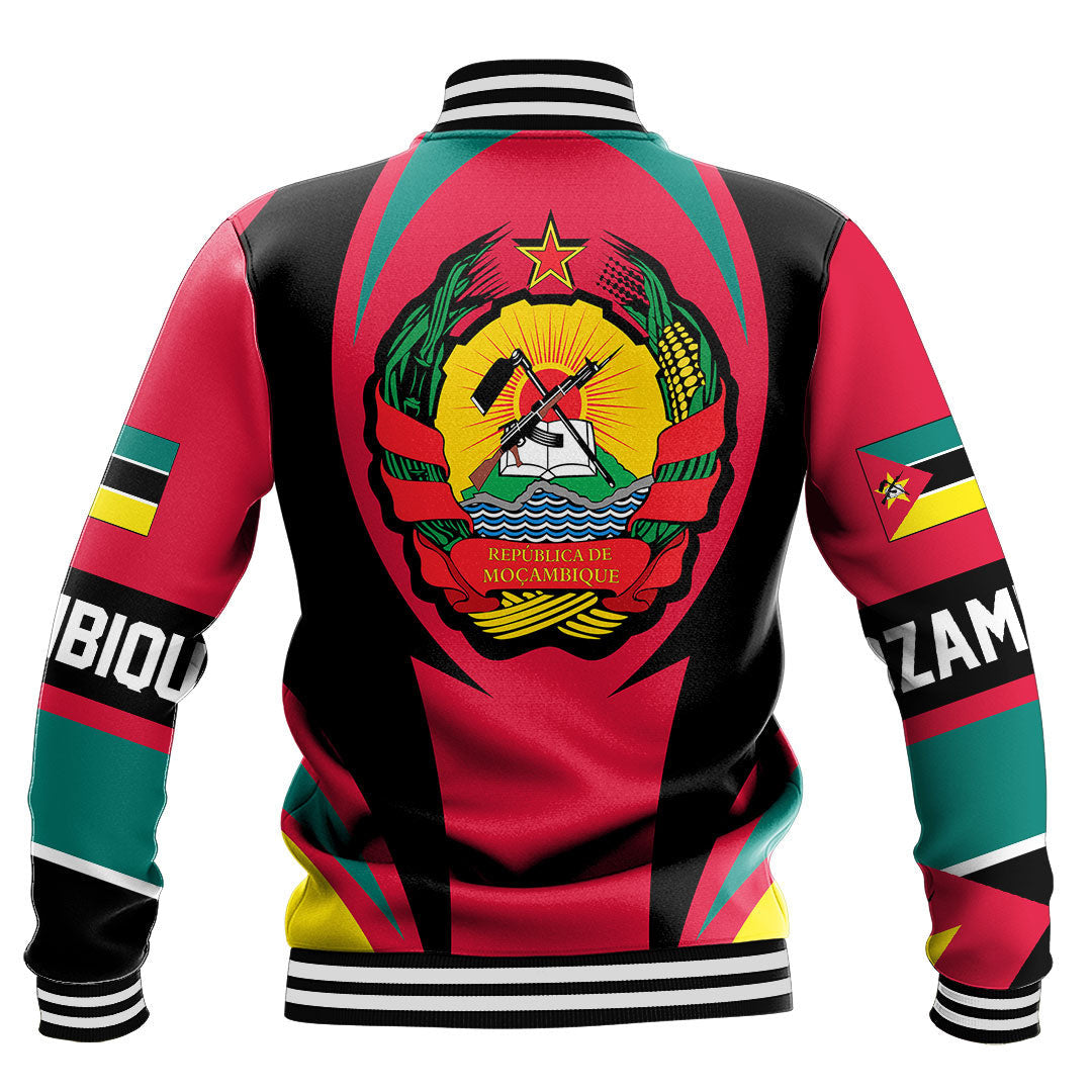 Africa Jacket - Mozambique Action Flag Baseball Jacket