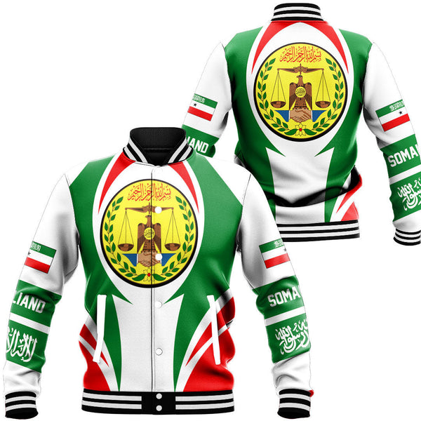 Africa Jacket - Somaliand Action Flag Baseball Jacket