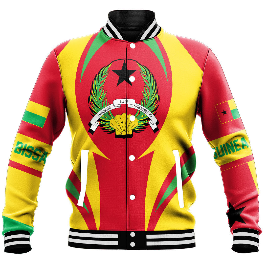 Africa Jacket - Guinea Action Flag Baseball Jacket