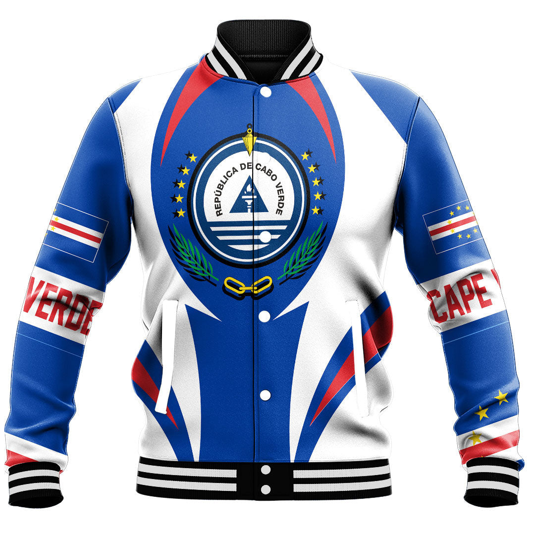 Africa Jacket - Cape Verde Action Flag Baseball Jacket