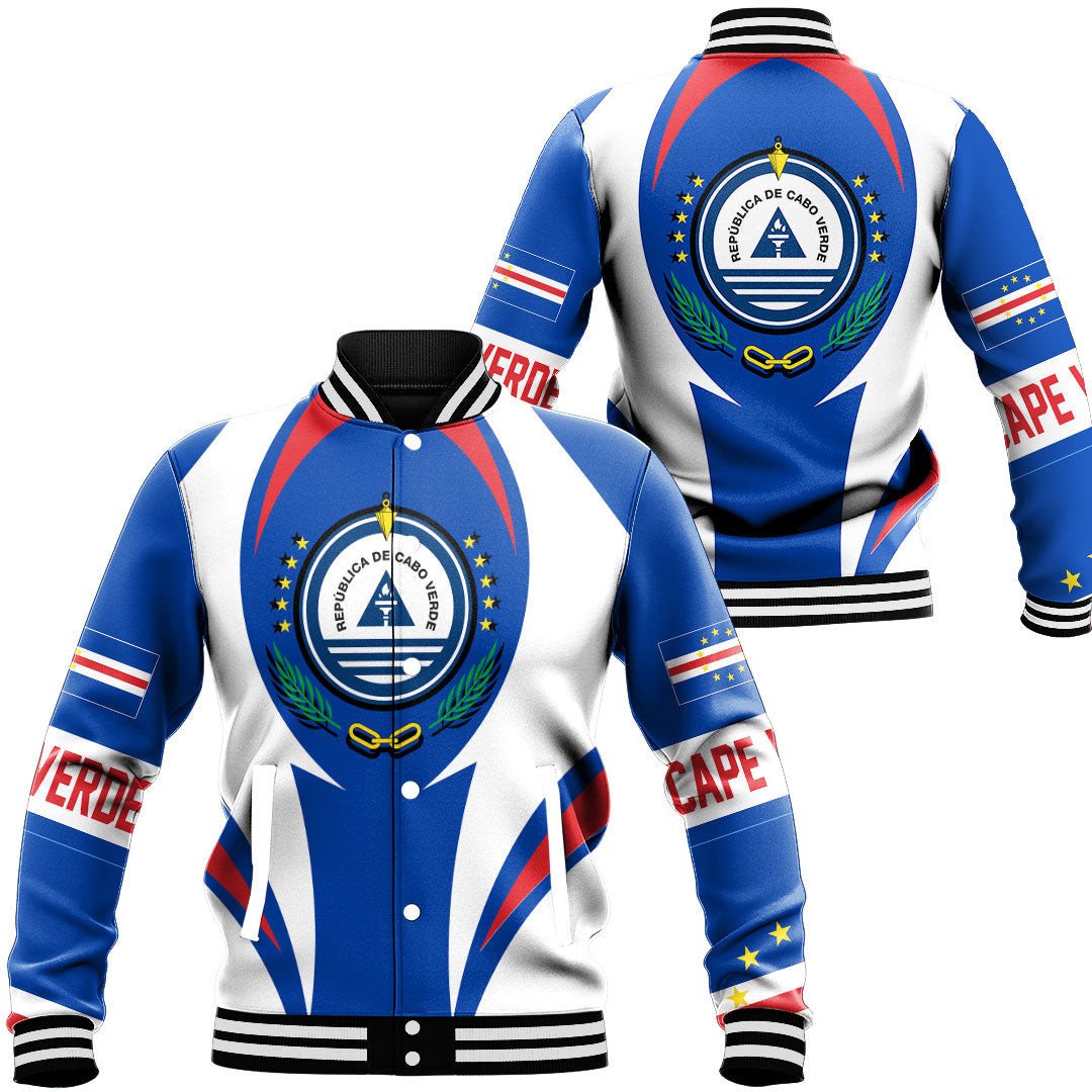 Africa Jacket - Cape Verde Action Flag Baseball Jacket