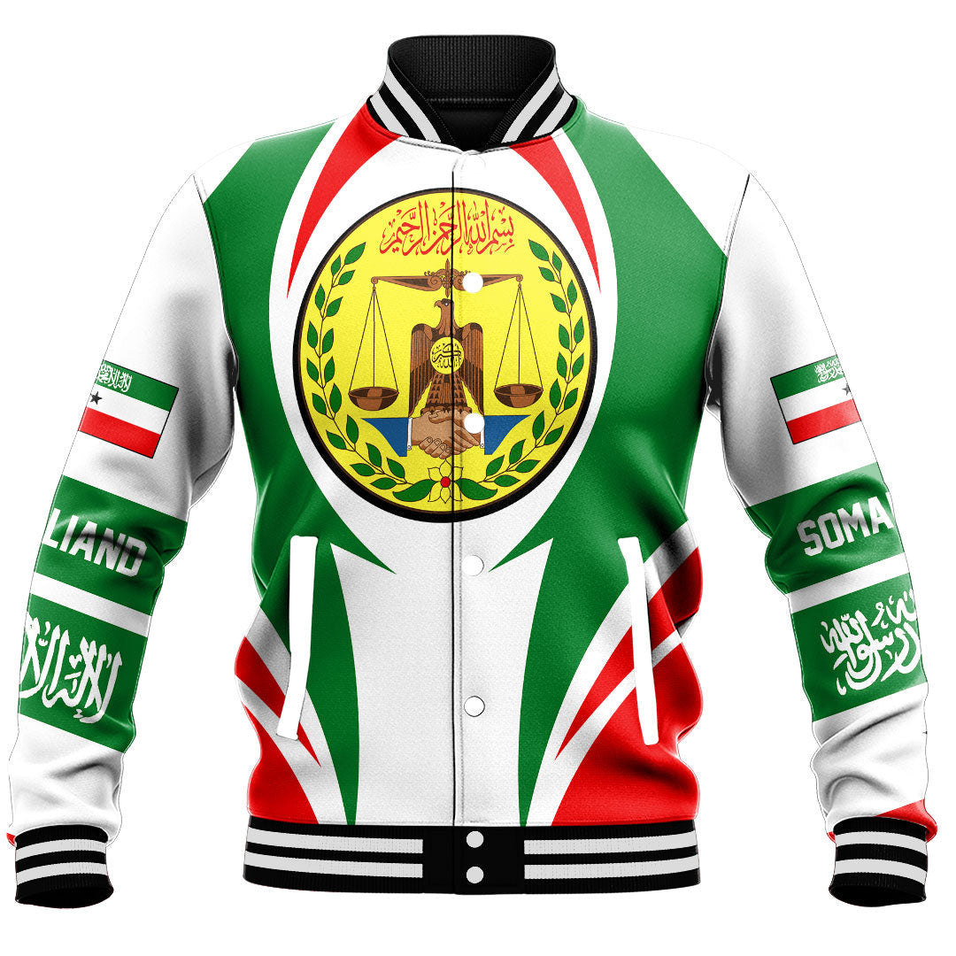 Africa Jacket - Somaliand Action Flag Baseball Jacket