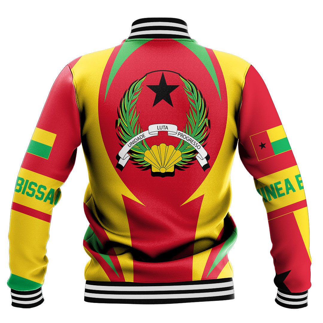 Africa Jacket - Guinea Action Flag Baseball Jacket