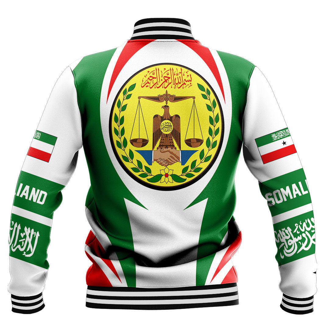 Africa Jacket - Somaliand Action Flag Baseball Jacket