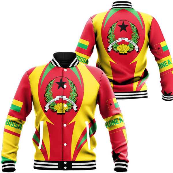 Africa Jacket - Guinea Action Flag Baseball Jacket