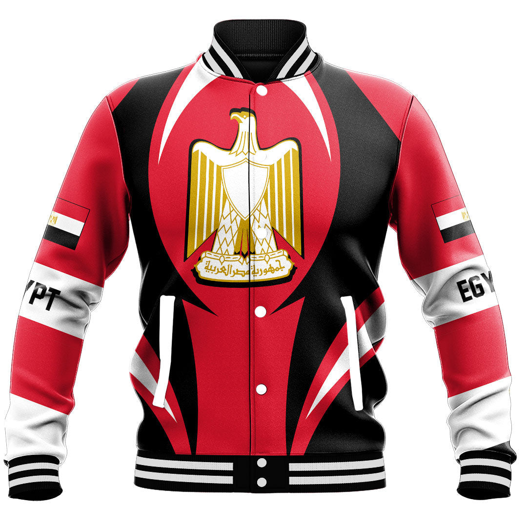 Africa Jacket - Egypt Action Flag Baseball Jacket