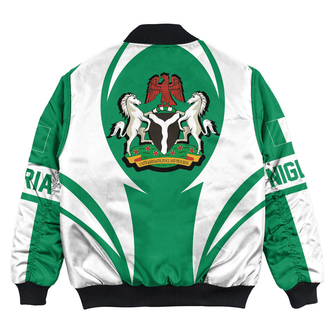 Nigeria Action Falg Bomber Jacket