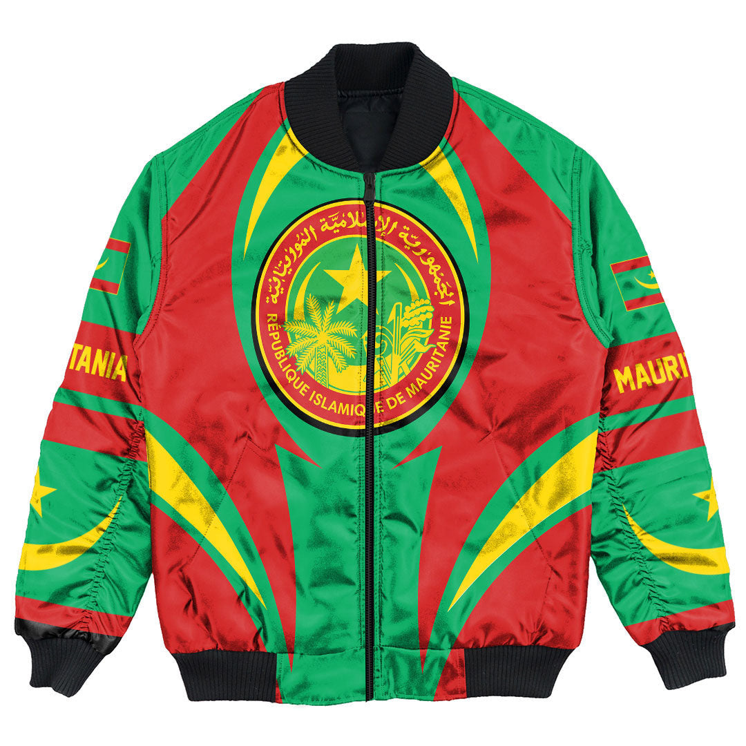 Mauritania Action Falg Bomber Jacket