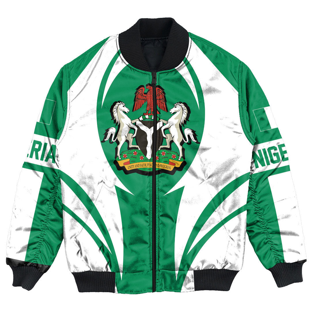 Nigeria Action Falg Bomber Jacket