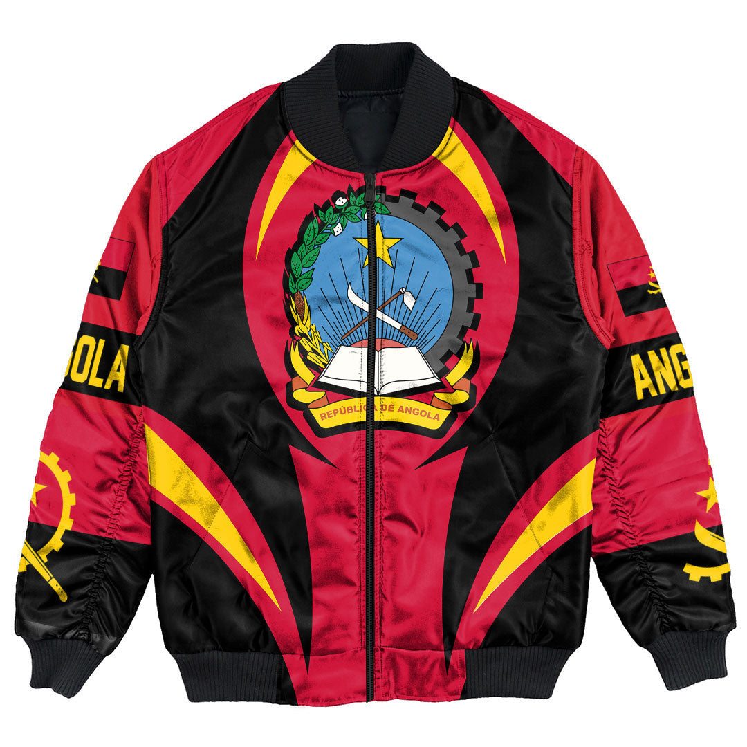 Angola Action Falg Bomber Jacket