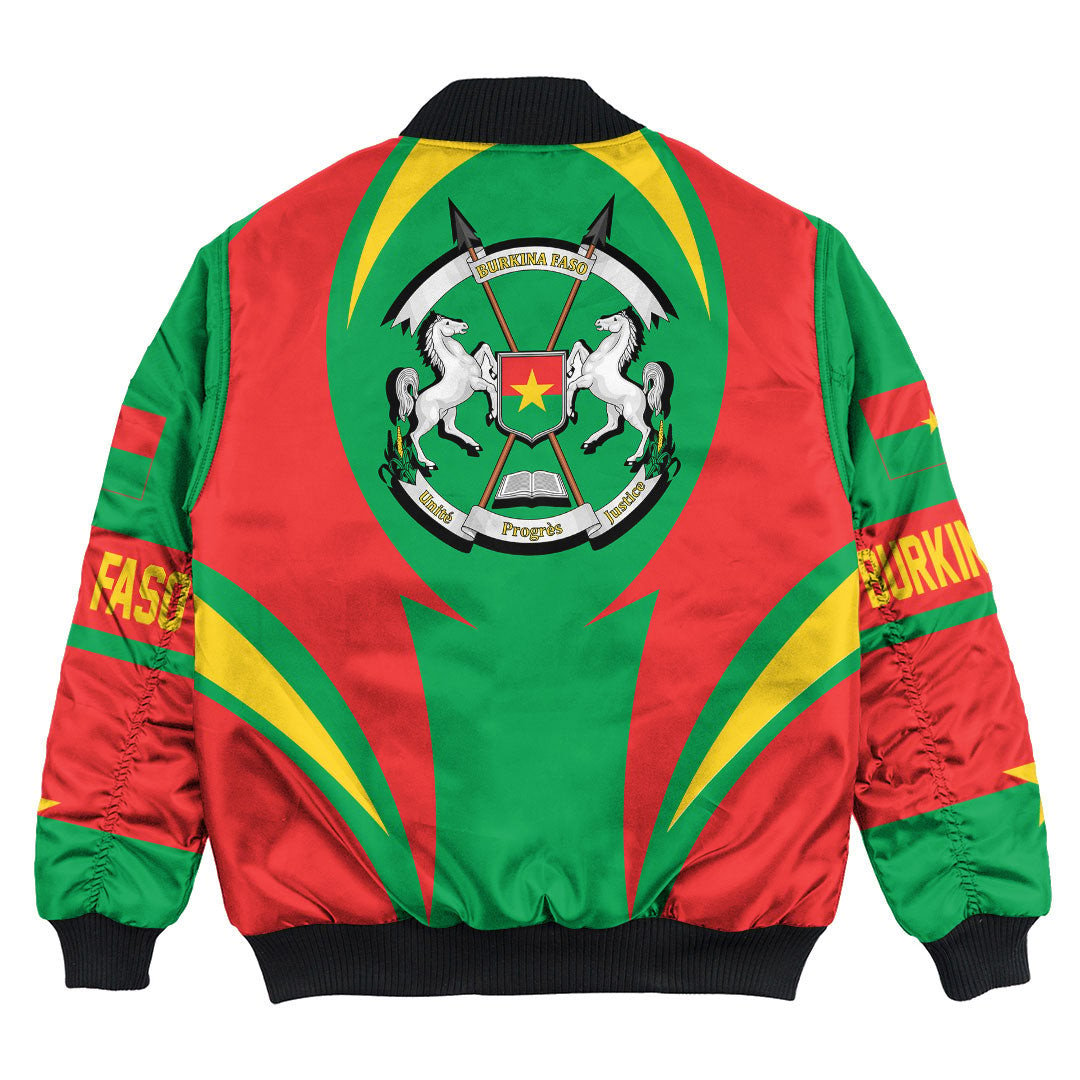 Burkina Faso Action Falg Bomber Jacket