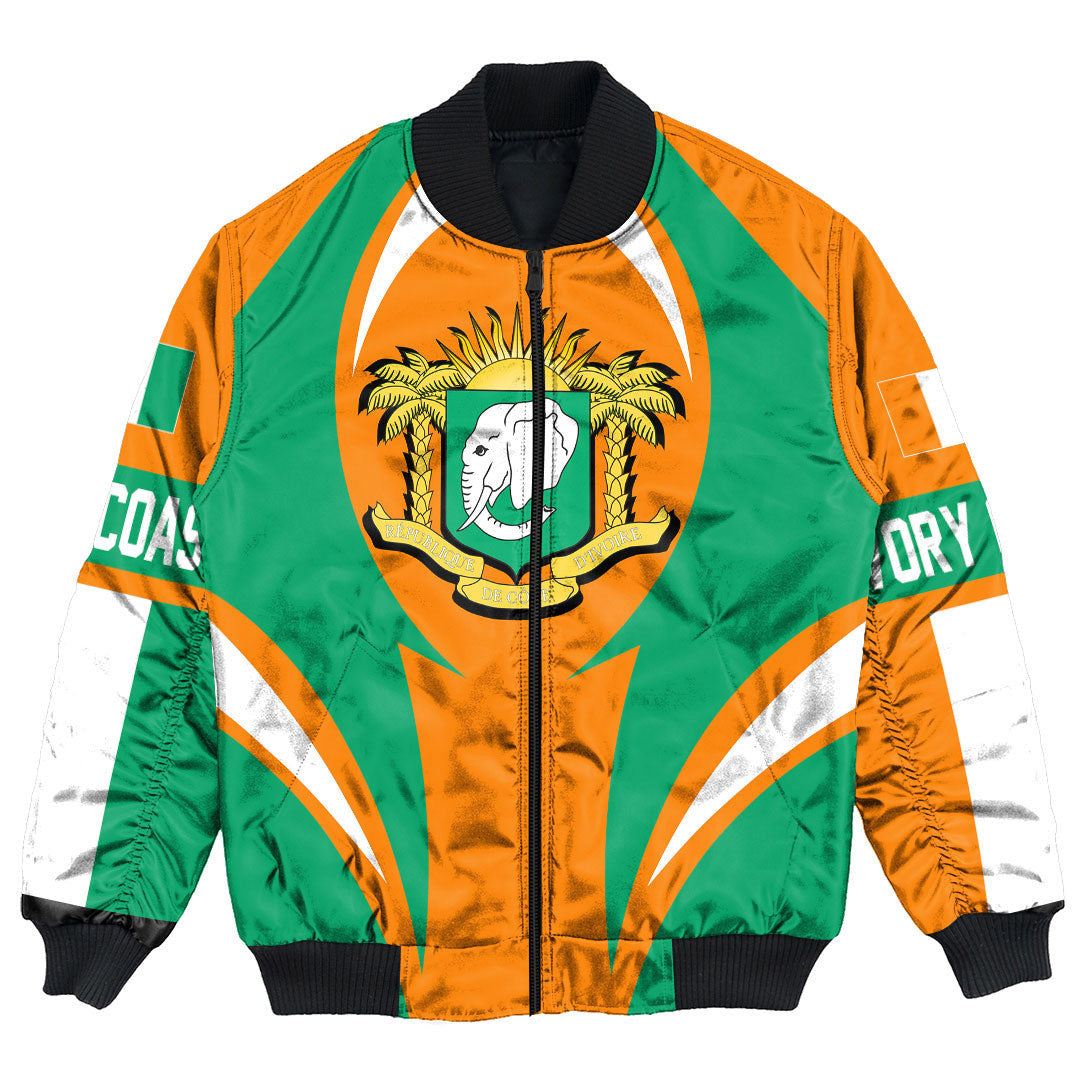 Ivory Coast Action Falg Bomber Jacket