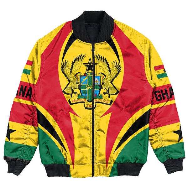 Ghana Action Falg Bomber Jacket