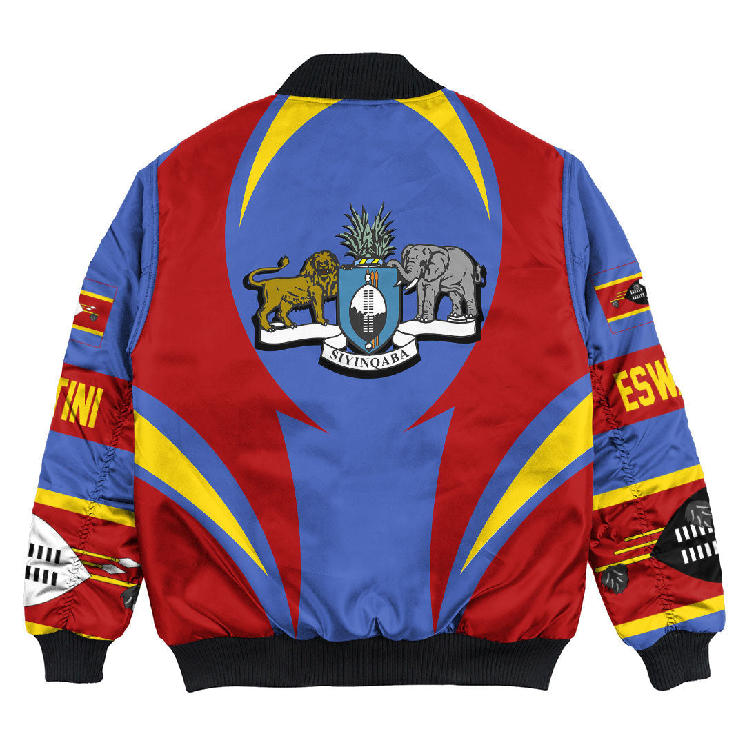 Eswatini Action Falg Bomber Jacket