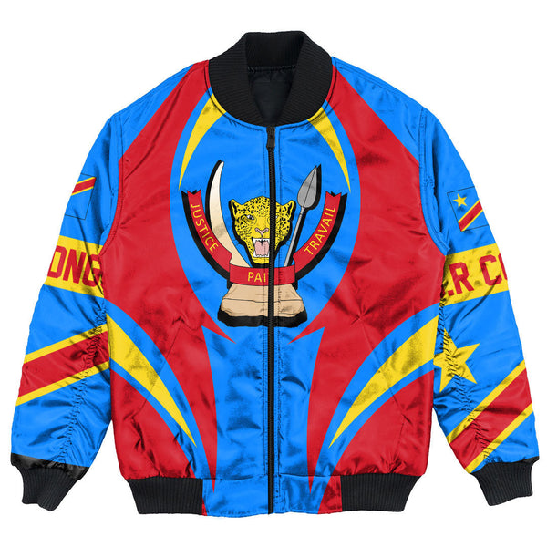 Democratic Republic Of The Congo Action Falg Bomber Jacket