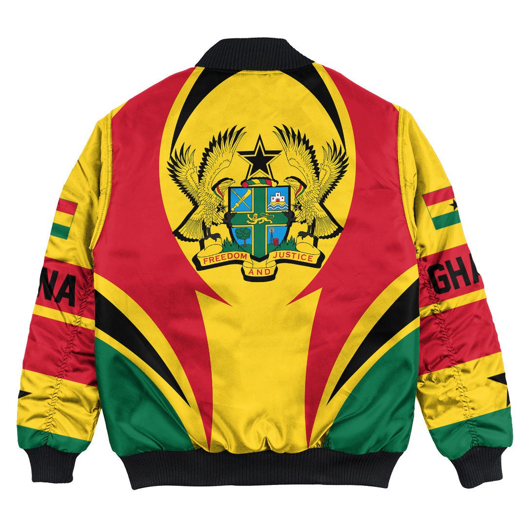 Ghana Action Falg Bomber Jacket