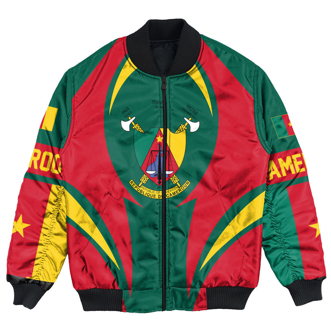 Cameroon Action Falg Bomber Jacket