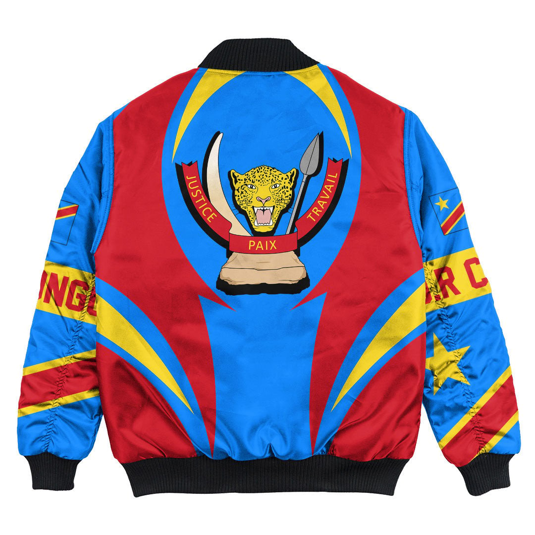 Democratic Republic Of The Congo Action Falg Bomber Jacket