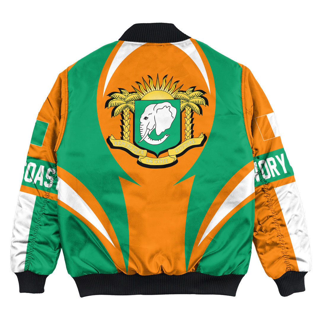 Ivory Coast Action Falg Bomber Jacket